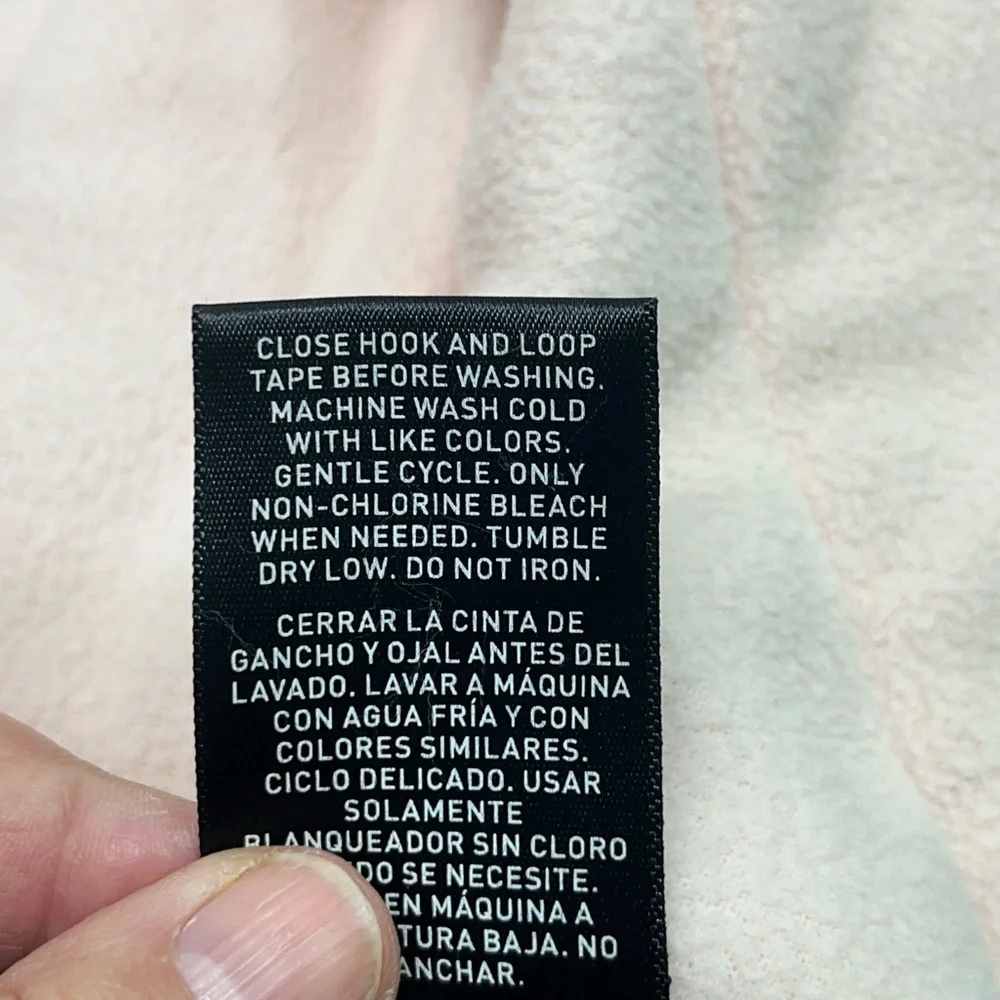 SWISS TECH GIRLS COAT WITH HOOD SZ S 6-6X BLACK/WHITE PINK FLEECE‎ LINING